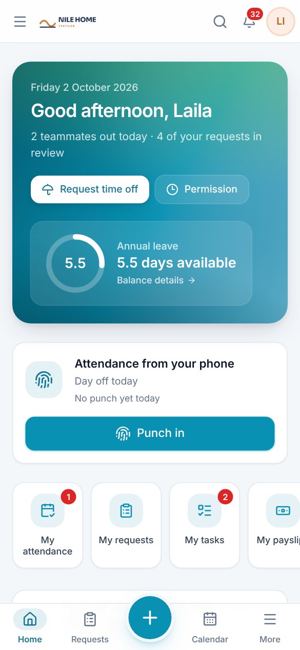 Humanvest employee experience on a phone with fictional demo data